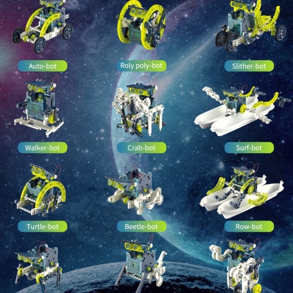 12-in-1 STEM Solar Robot Kit Projects for Kids Ages 8-12, Learning Educational - Picture 3 of 7